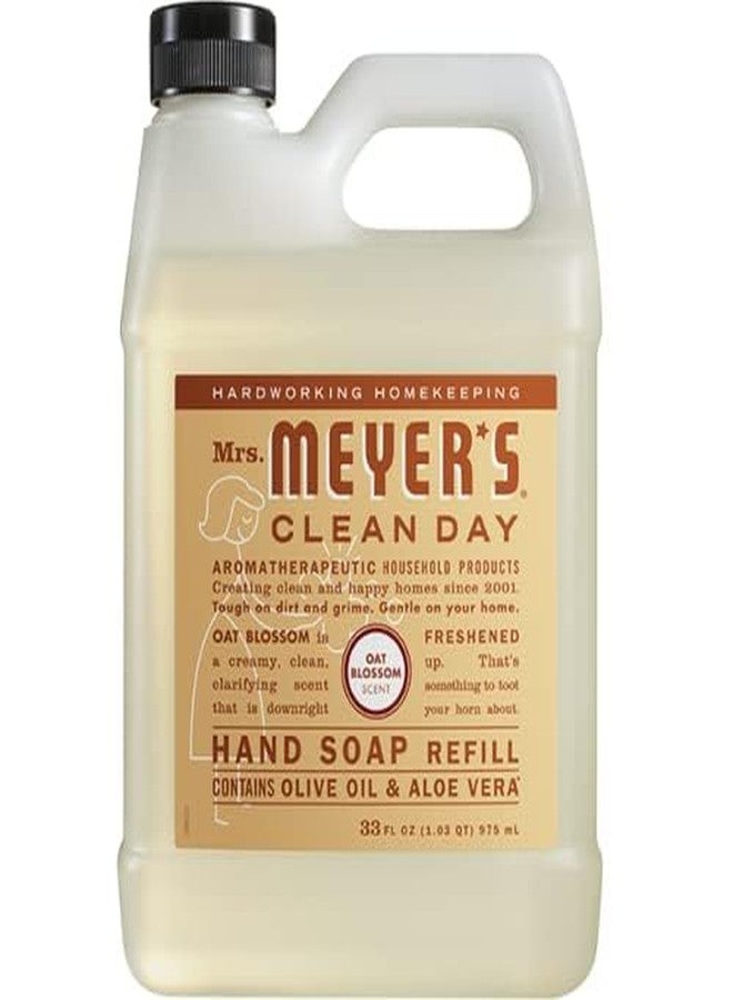 Mrs. Meyer's Meyers Mrs Clean Day Liquid Hand Soap Refill Variety Pack, 1 Rain Water, 1 Oat Blossom, 1 Plum Berry, 33 FL OZ (3 CT) - Image 4